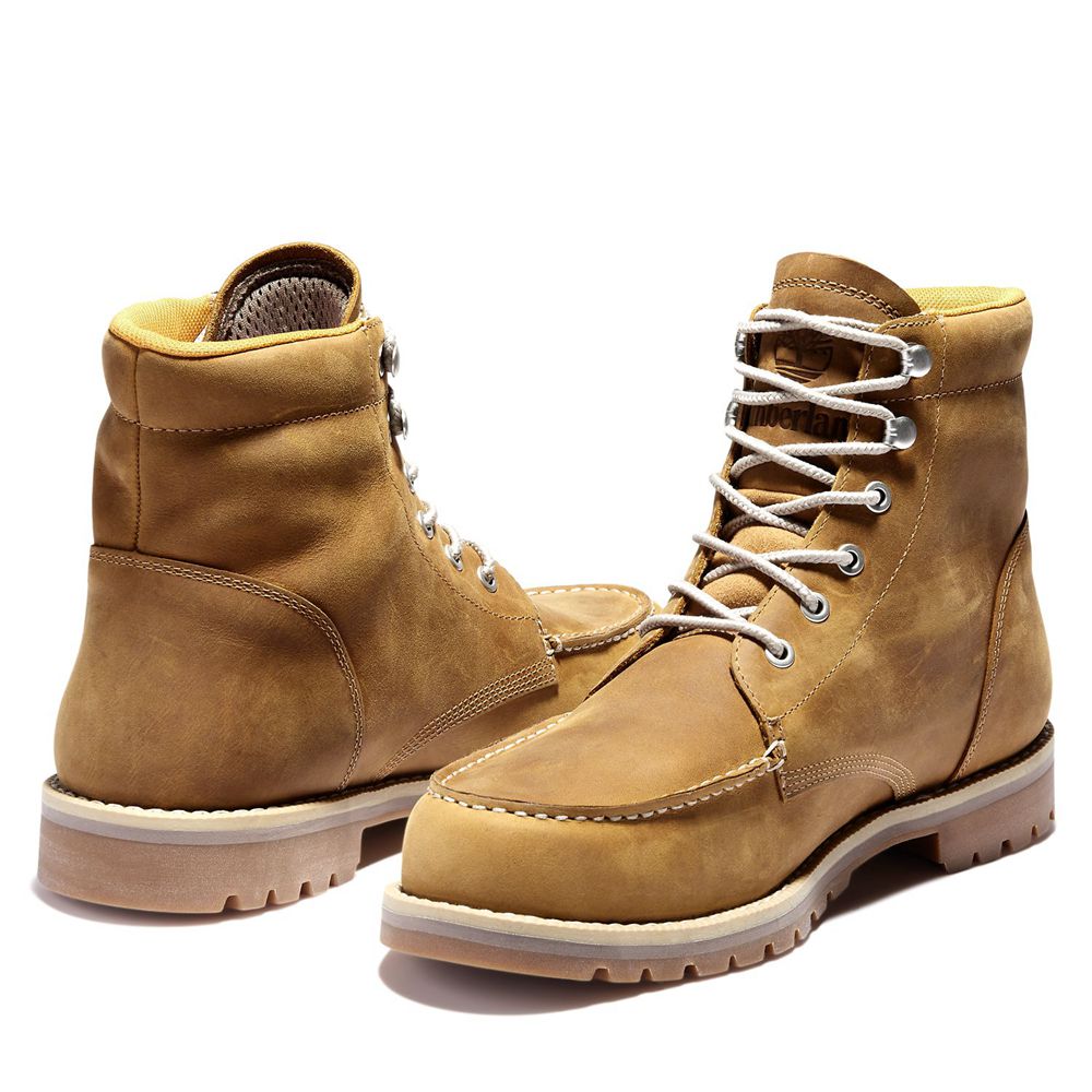 Botas de Nieve Timberland Hombre Redwood Falls Waterproof Moc-Toe Marrones - Chile YAO-061794